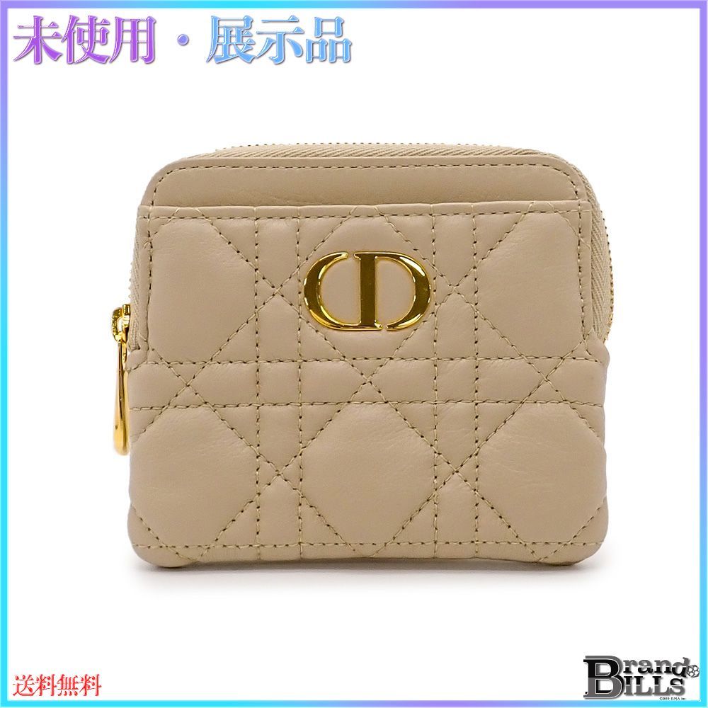 クリスチャンディオール Dior Caro Lavender ウォレット カナージュ カーフスキン ベージュ系 S5177UWHC ♥品