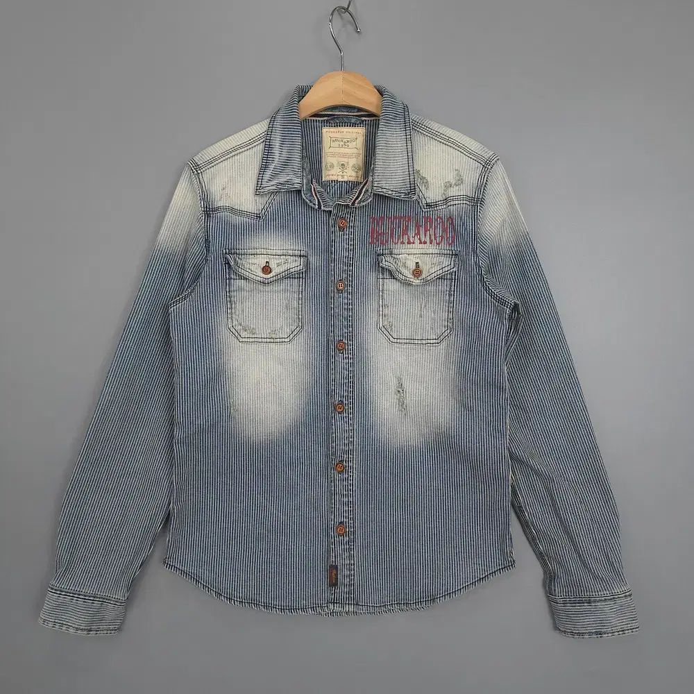 buckaroo Buckaroo 1950 ストライプ デニム シャツ M