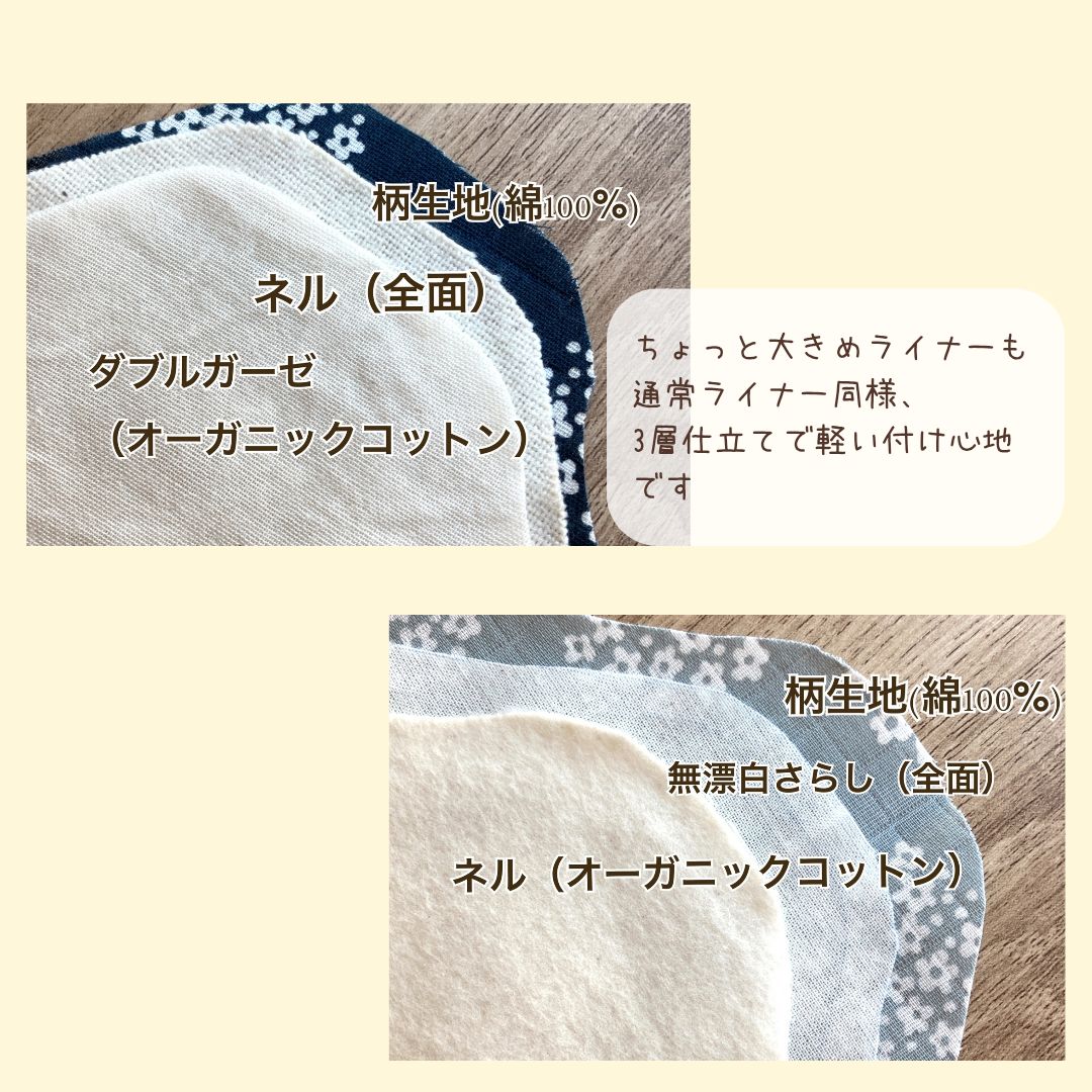 布ナプキン*布ライナー*オーダーページ 受注生産】20cmのちょっと
