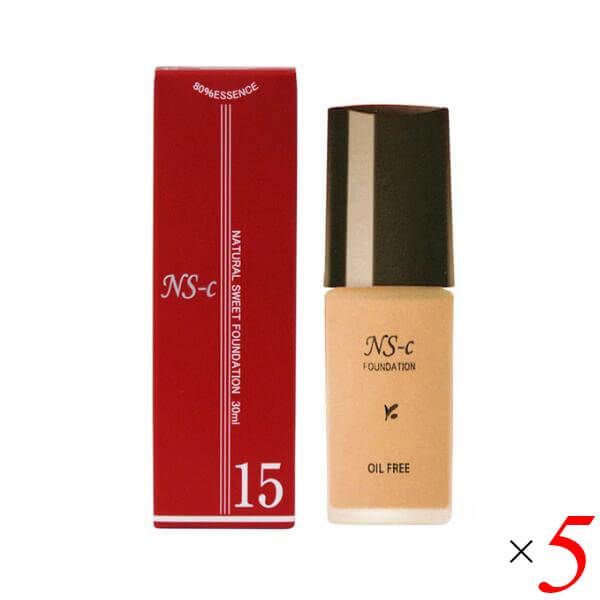 ジュポン ナチュラルスィートファンデーションS 15 イエローオークル 30ml 5本セット