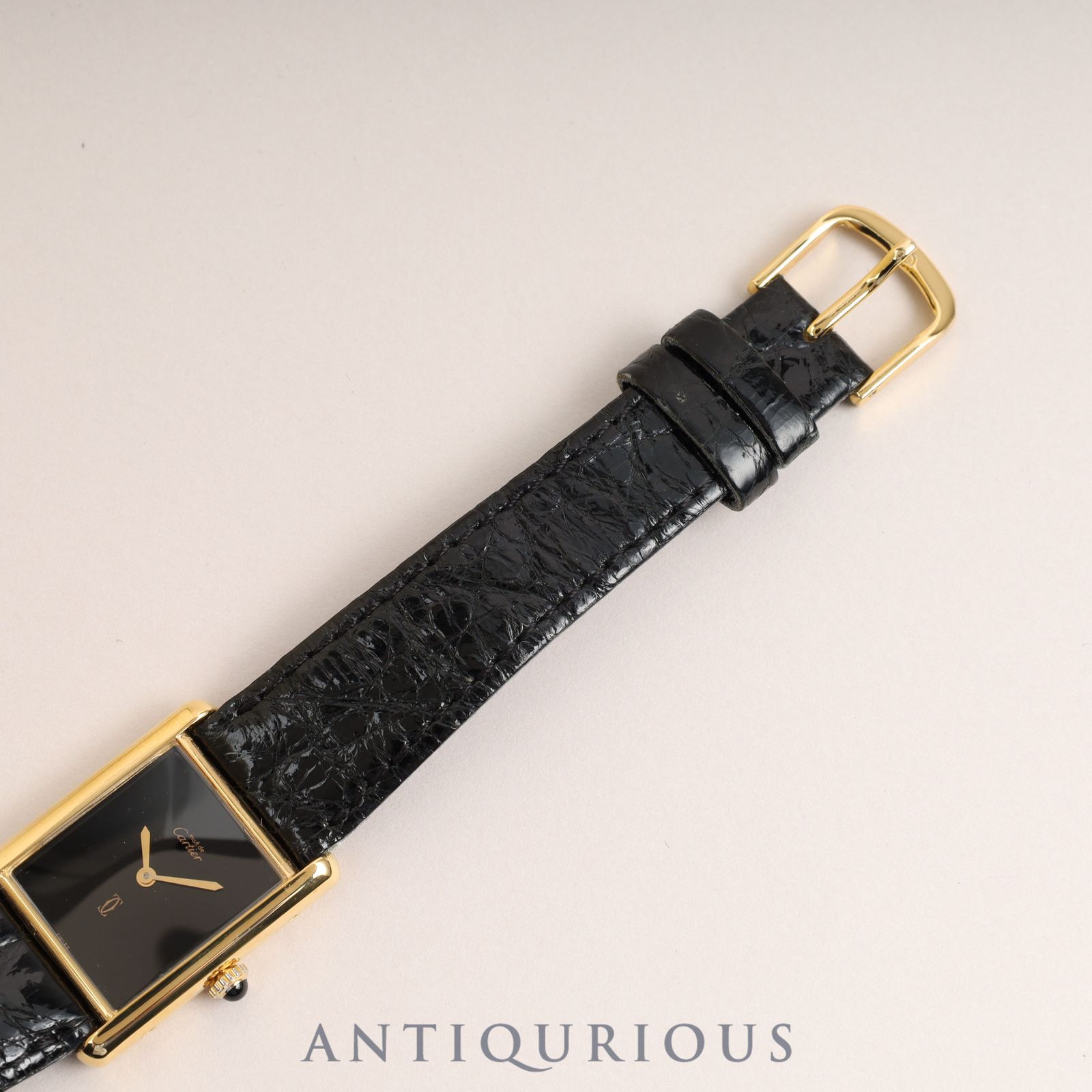 カルティエ マストタンク LM 手巻き ブラックオニキス文字盤 - メルカリ