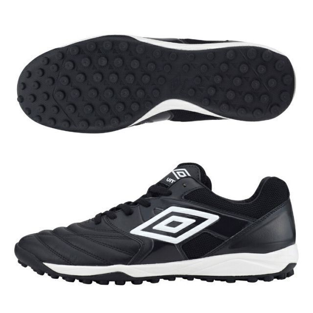 ＊即発可能＊ umbro アンブロ アクセレイターTR WIDE LE ＢＬＡＣＫ／ＢＬＡＣＫ／ＷＨＩＴＥ 27 UF2VJB00BW BW | スポーツ スポーツ用品 運動 服 衣類 ウエア 小物 靴 くつ シューズ ブランド 反発性 クッション性 素材 牛皮 ターフコー 自分で履く