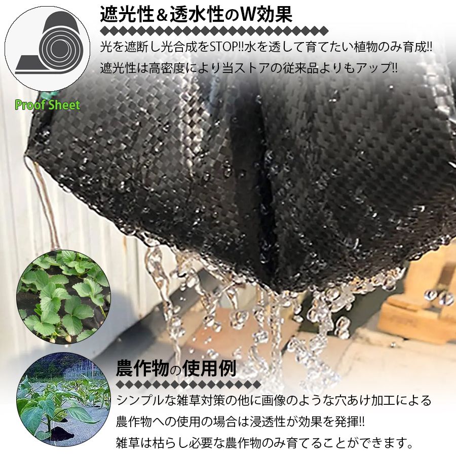 防草シート 1m×200m 100g|m2 高品質 農用シート 草よけシート 園芸用品 DIY お庭 除草シート ガーデニング 庭 田んぼ 畑 ハウス ライン入り 雑草防止 雑草抑制 砂利下 駐車場 人工芝下 家庭菜園 区分100S BS-001 STEELWINDOWSANDDOORS_COM