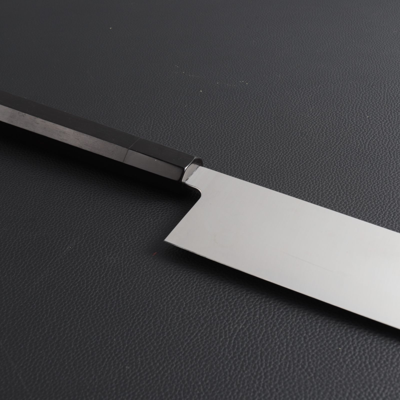 切付牛刀 両刃包丁 尺一（刃渡り330mm）通常鏡面仕上げ 本刃付け