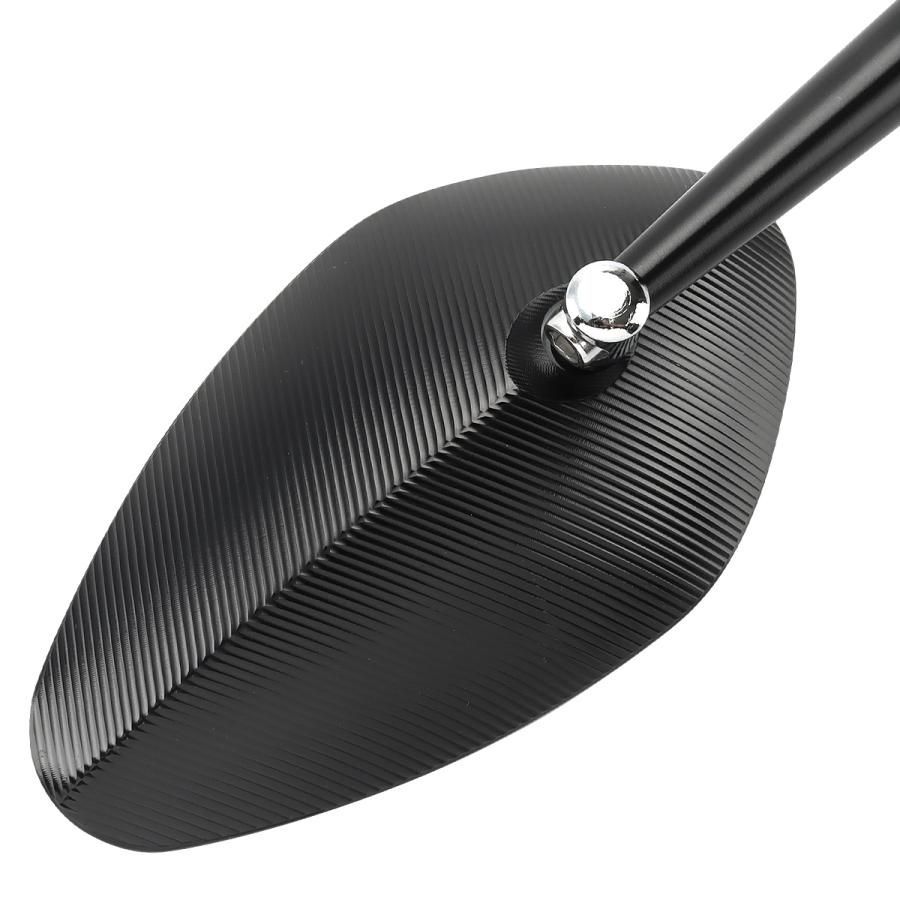 バイク イタリアンシェル オーバルタイプ ミラー 8mm 10mm 正ネジ 逆