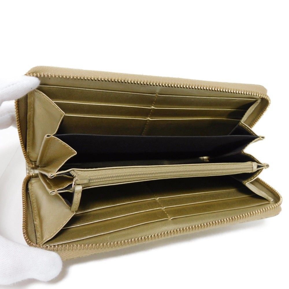 GUCCI グッチ マイクロシマ 長財布 リボン ラウンドジップ 箱