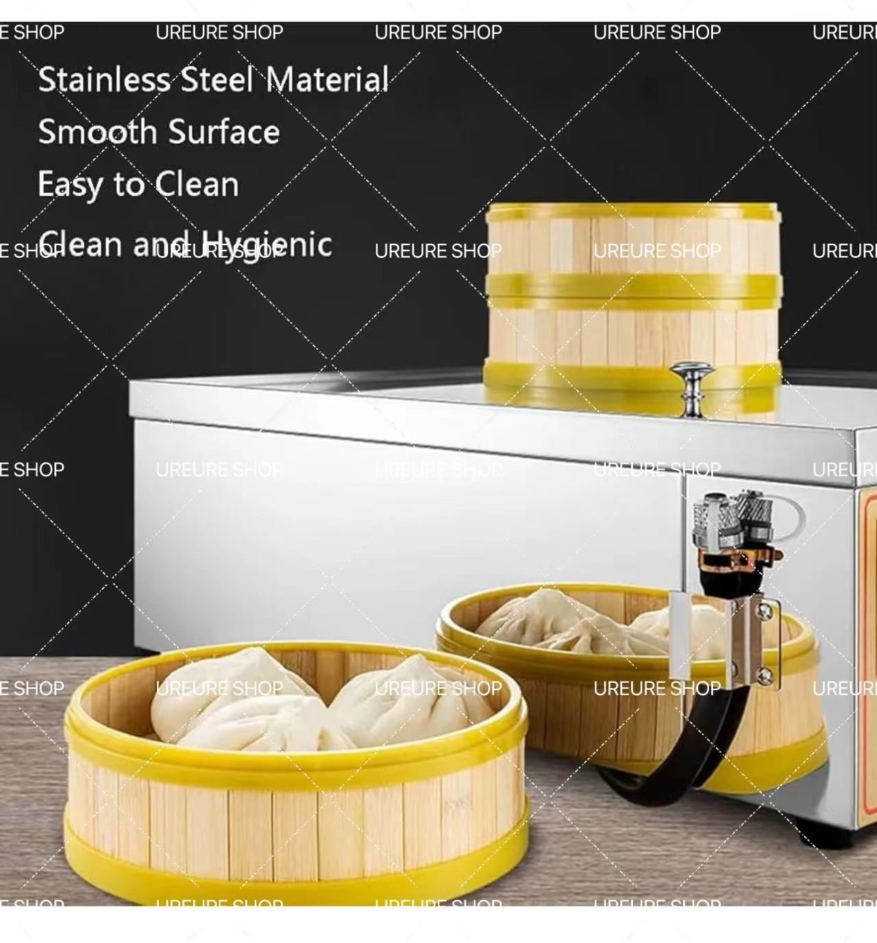 業務用ステンレス蒸し器 4段 ステンレススチール 4段蒸し器業務用