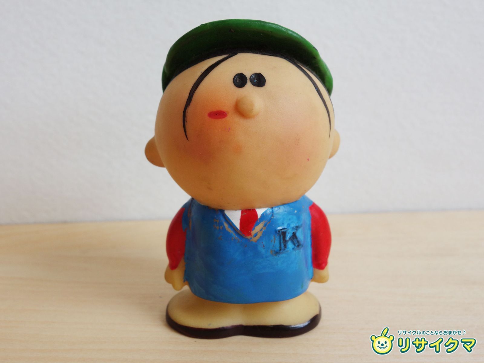 専用【ソフビ貯金箱】当時物 関西相互銀行カンちゃん （バラ売り可） 中古】M▽ソフビ 人形 おもちゃ 当時物 関西相互銀行 カンちゃん