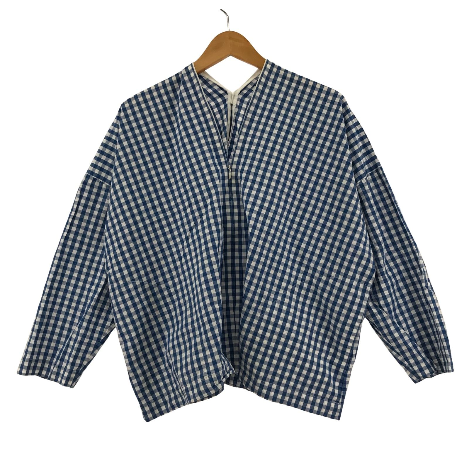 Dhal ダル ギンガムチェック プルオーバー長袖シャツ size表記なし