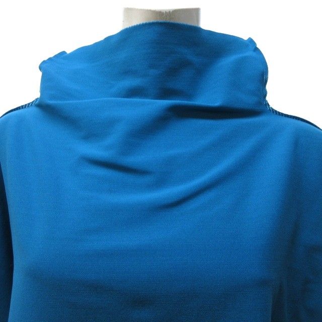 美品! イッセイミヤケ カットソー 変形 アシンメトリー ブルー 青 長袖 ISSEY MIYAKE - ISSEYMIYAKE(イッセイミヤケ) 長袖カットソー
