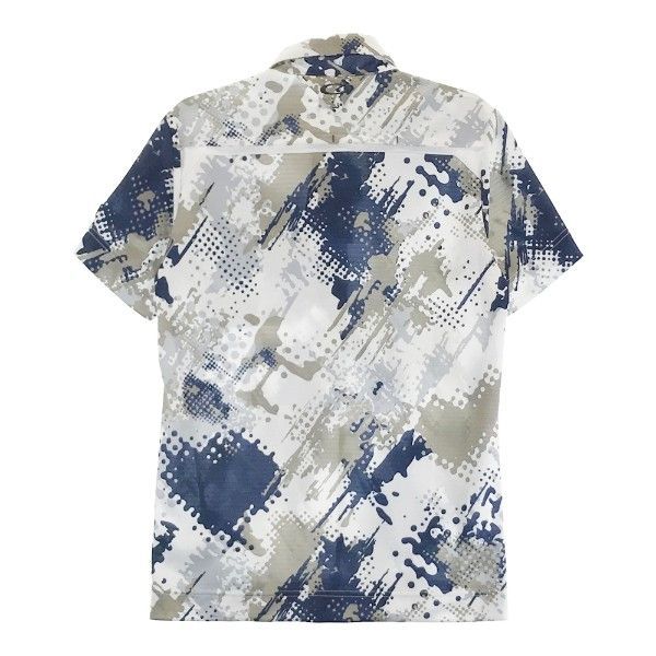 OAKLEY オークリー FOA405133 2023年 半袖ポロシャツ 総柄 ホワイト系