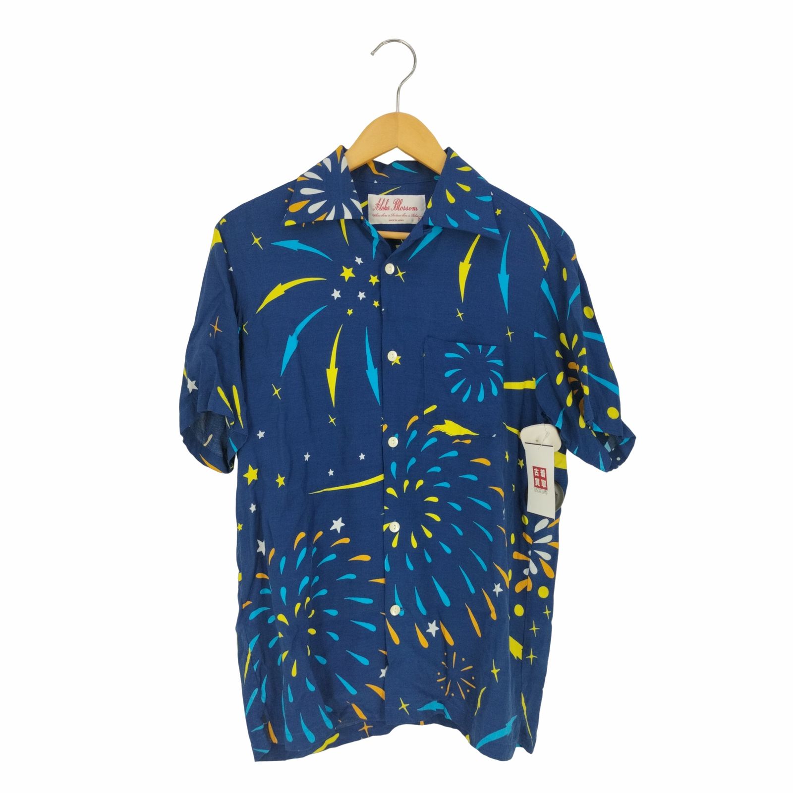未使用 Aloha Blossom アロハブロッサム 花火 シャツ 40 長袖 Aloha Blossom 