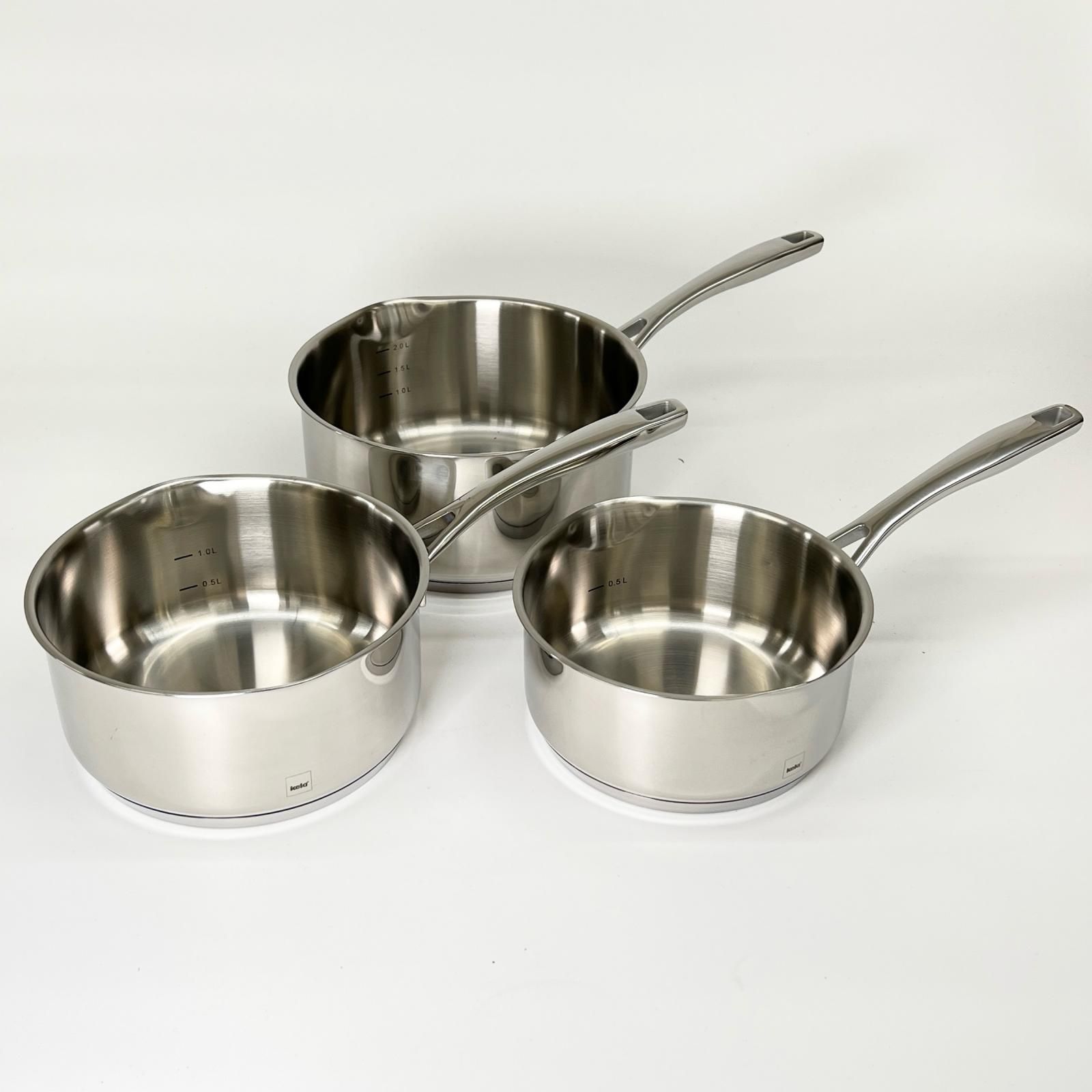 52-748 ♥ kela Flavoria ハンドル付き片手キャセロール 3点セット 2400