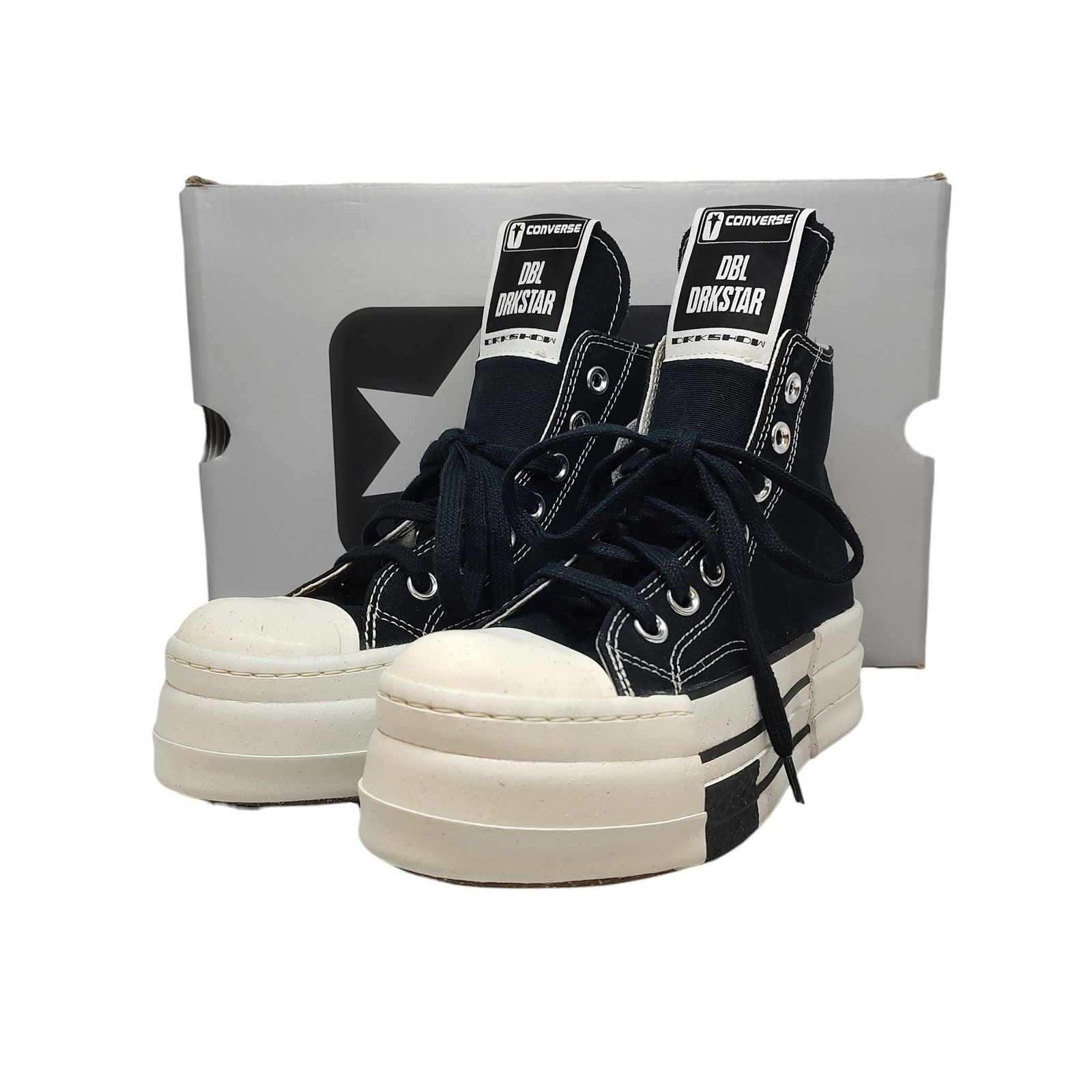 Rick Owens リックオウエンス × CONVERSE DBL DRKSTAR BLACK HI CUT 