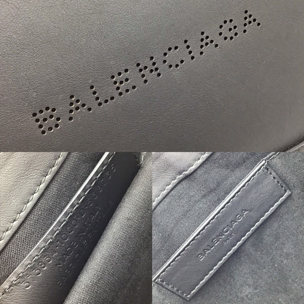 BALENCIAGA バレンシアガ ネイビークリップM 373834 ブラック 