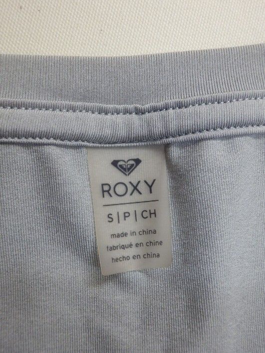 ROXY 水陸両用フレンチスリーブＴシャツ 薄グレー レディースＳサイズ ロキシー