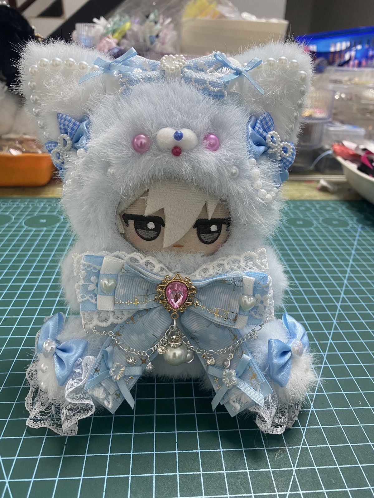 着ぐるみ くま おすわり ぬい服 12cm マスコット ちびぐるみ 620 着ぐるみ くま おすわり ぬい服 12cm マスコット ちびぐるみ 641