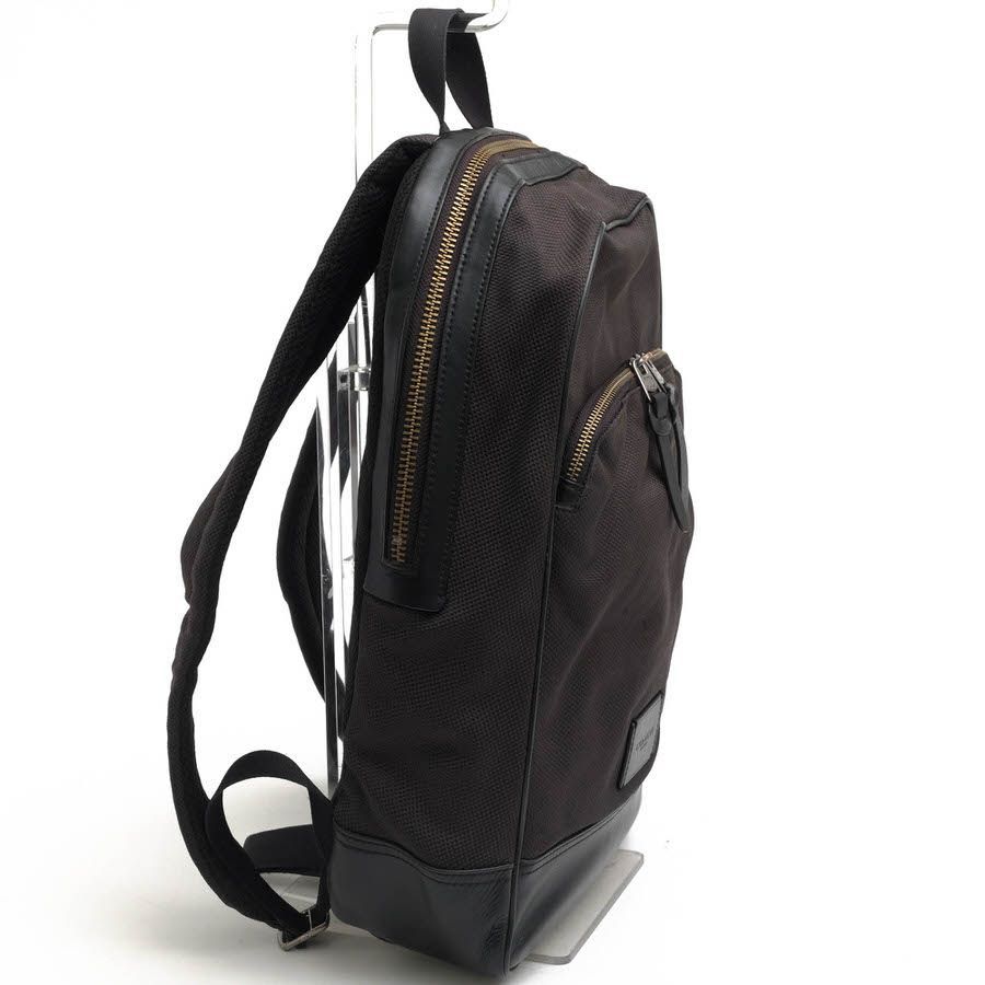 コーチ／COACH リュック バッグ バックパック メンズ 男性 男性用ナイロン レザー 革 本革 ブラック 黒 F37610 Slim  Backpack スリッポン サイドゴア