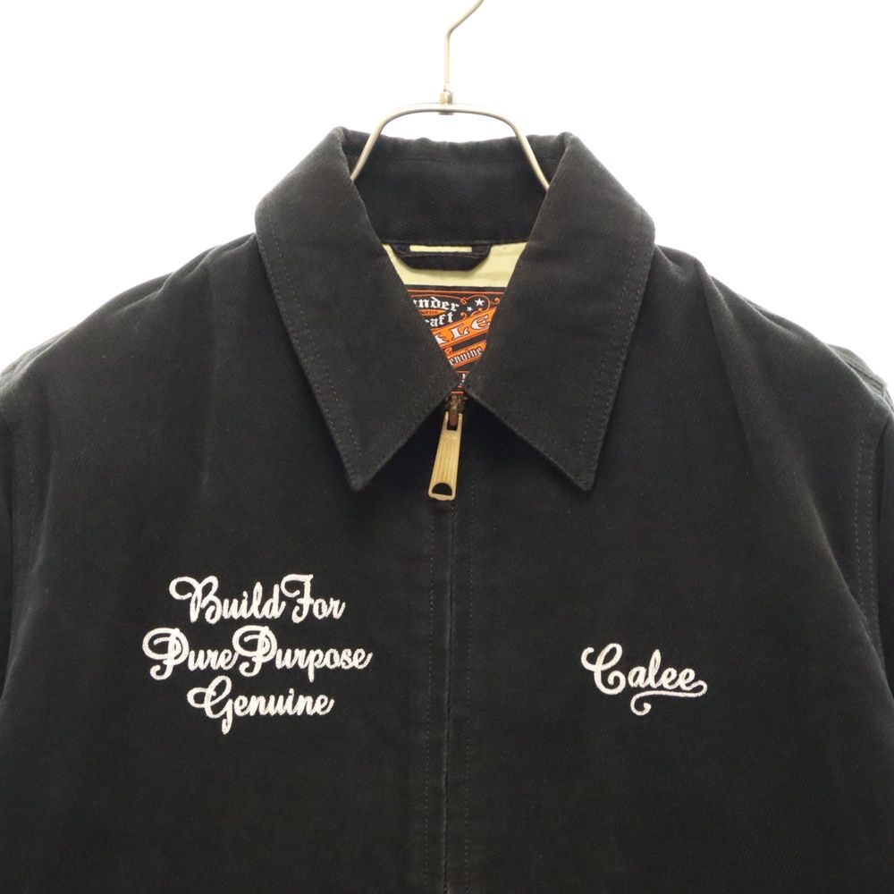 CALEE ジップアップジャケット M CALEE ジップアップジャケット ブラック 【公式通販】
