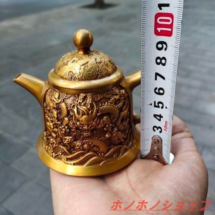 浮彫 竜紋茶壺 酒壺 銅壺 茶道 工芸品 美術品 置物 浮彫 竜紋茶壺 酒壺 銅壺 茶道 工芸品 美術品 置物 - メルカリ
