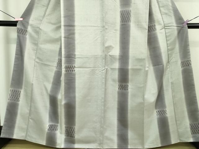 平和屋着物□極上 十日町 名門青柳謹製 櫛引織 赤城紬 草木染 間道