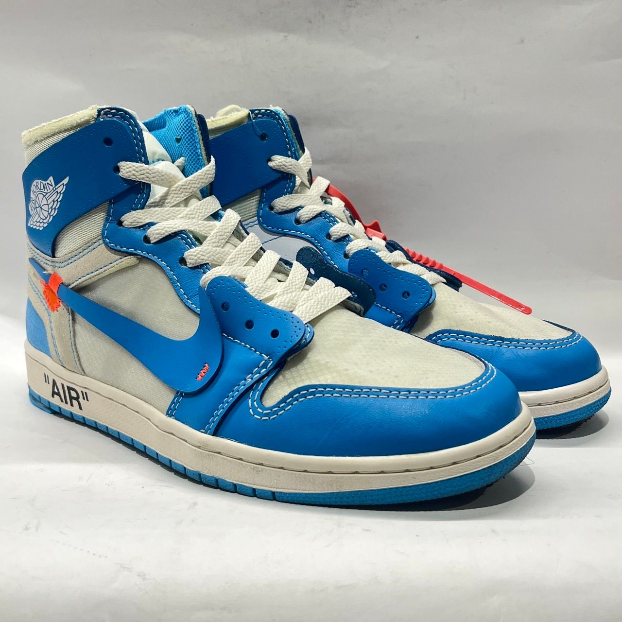 US9】 NIKE AIR JORDAN 1 X OFF WHITE NRG UNC AQ0818-148 【中古】 箱 
