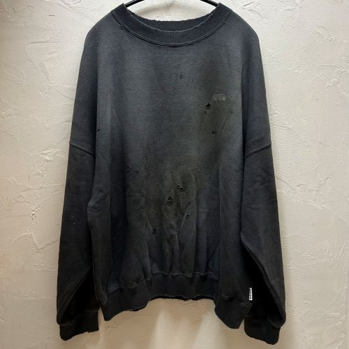 TTT_MSW ティー 23AW ダメージ加工スウェットパンツ グレー