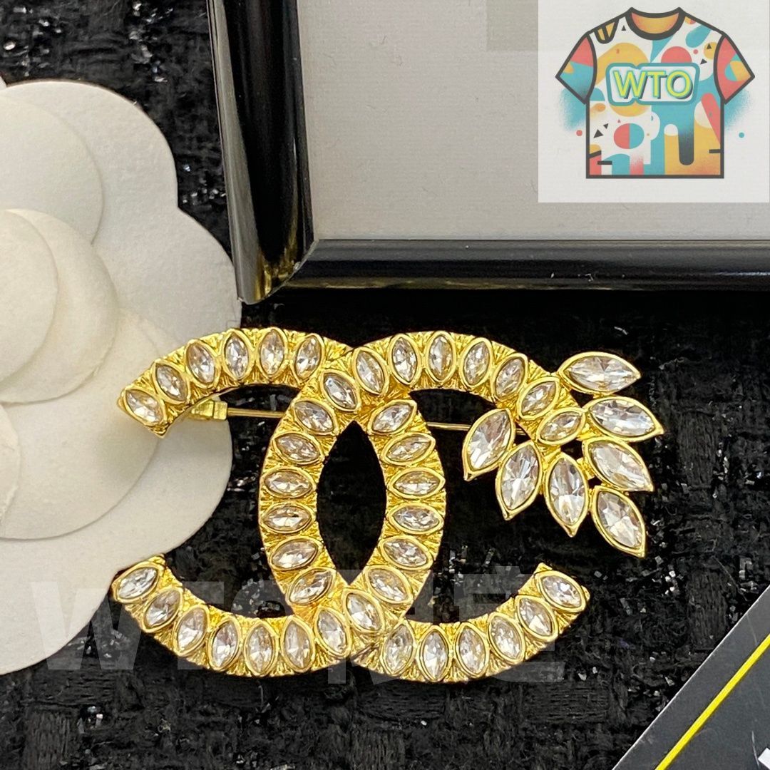 今日WTO】CHANEL シャネル 22 年 金色麦穂ダイヤブローチ?-NX51