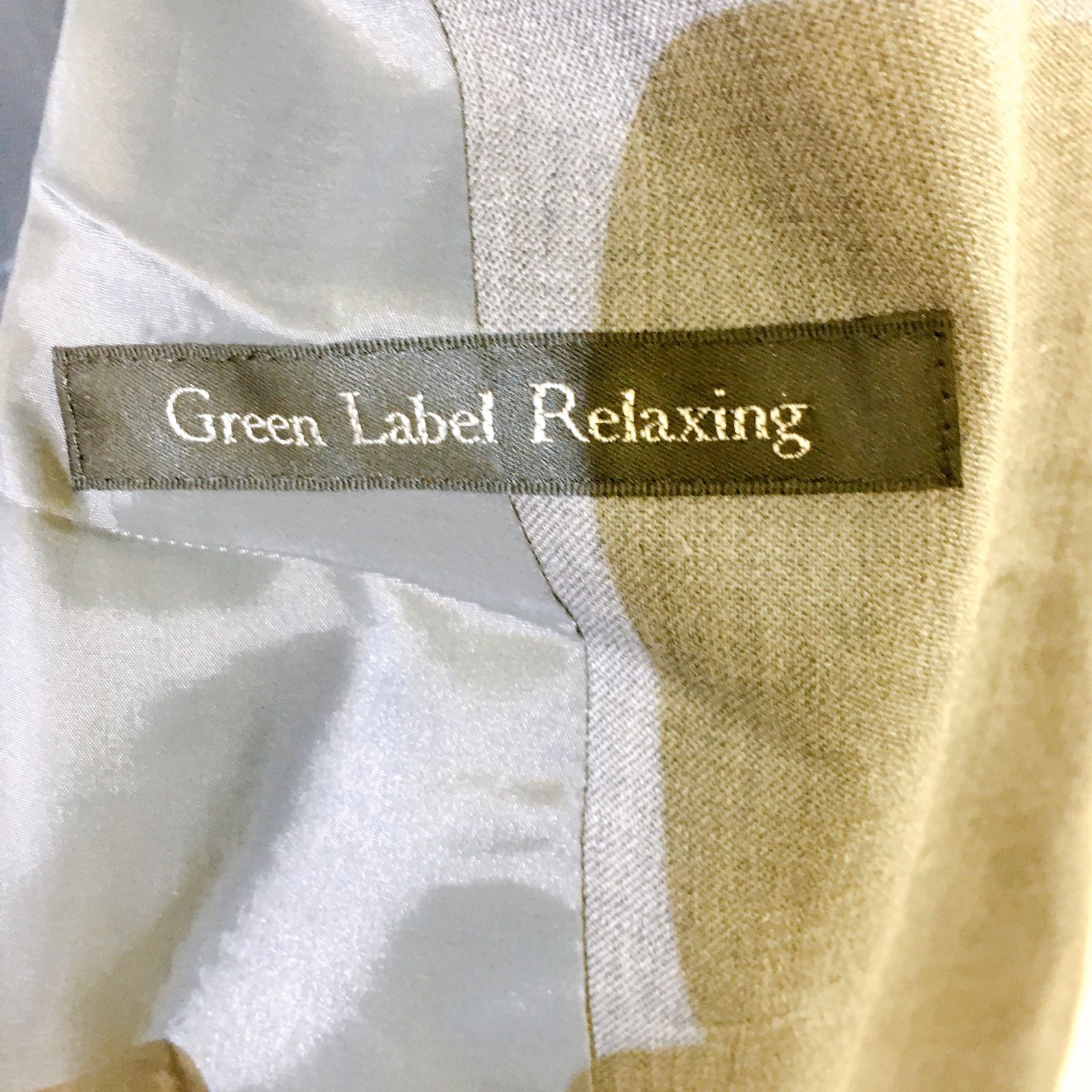 【美品】green label relaxing グリーンレーベルリラクシング テーラードジャケット レディース 42サイズ