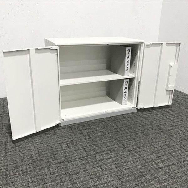 両開き書庫 TF 天板付 スチール イナバ オプティホワイト
