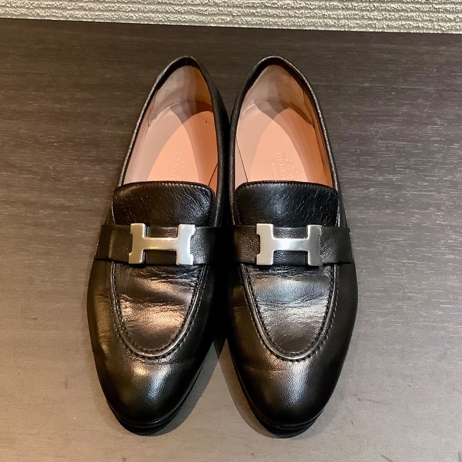 エルメス モカシンパリ 36 コンスタンス モカシン 近年 裏張り済