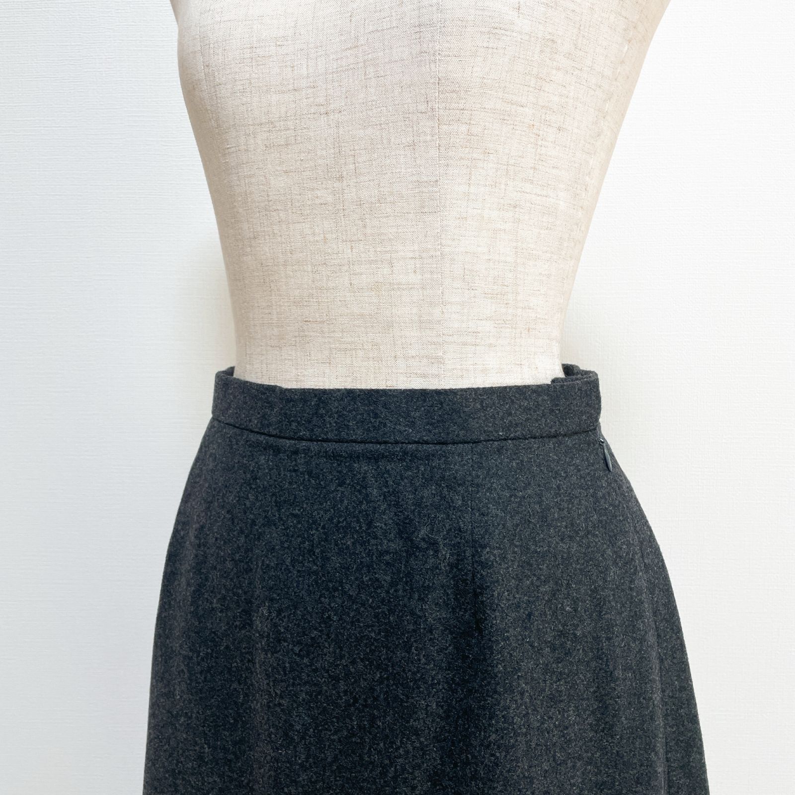 森英恵 VIVID BOUTIQUE パフスリチェック柄フリル切替リボンワンピ  