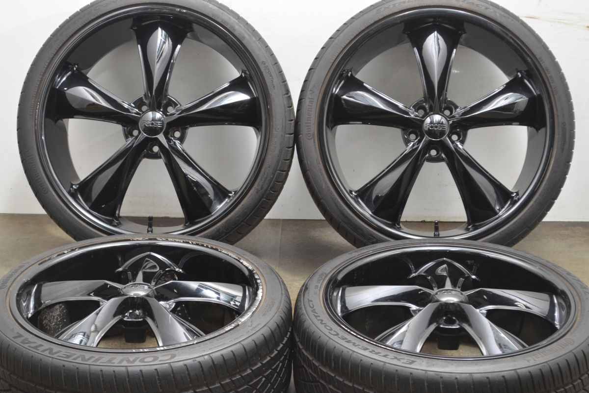 サイズ FOOSE Legend フース レジェンド F104 20in 8.5J 32 22in 9J 38 PCD114.3 コンチネンタル 245 35R20 265 30R22
