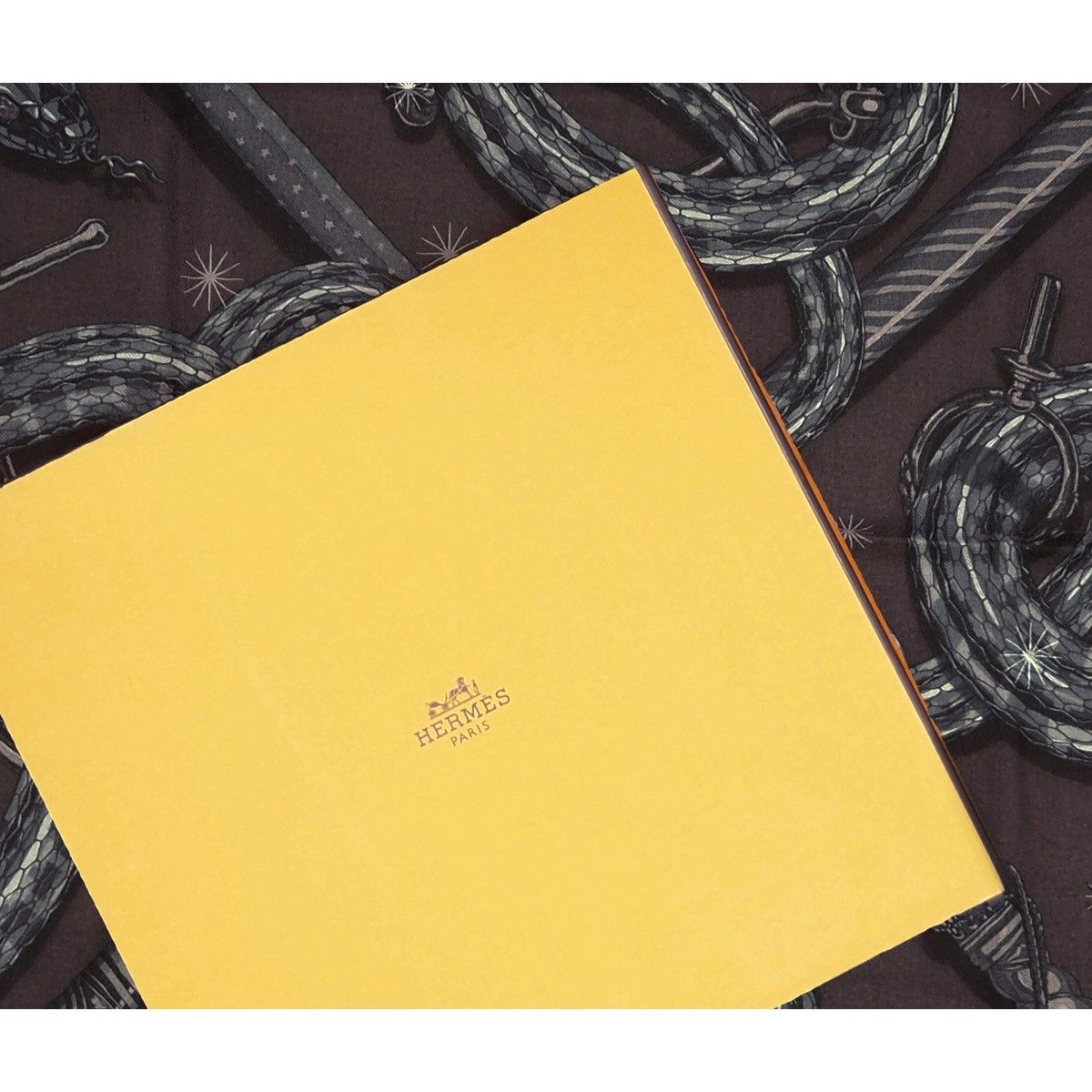 中古】HERMES エルメス カレ H 100 CADUCEE ROCK カデュセ ロック 