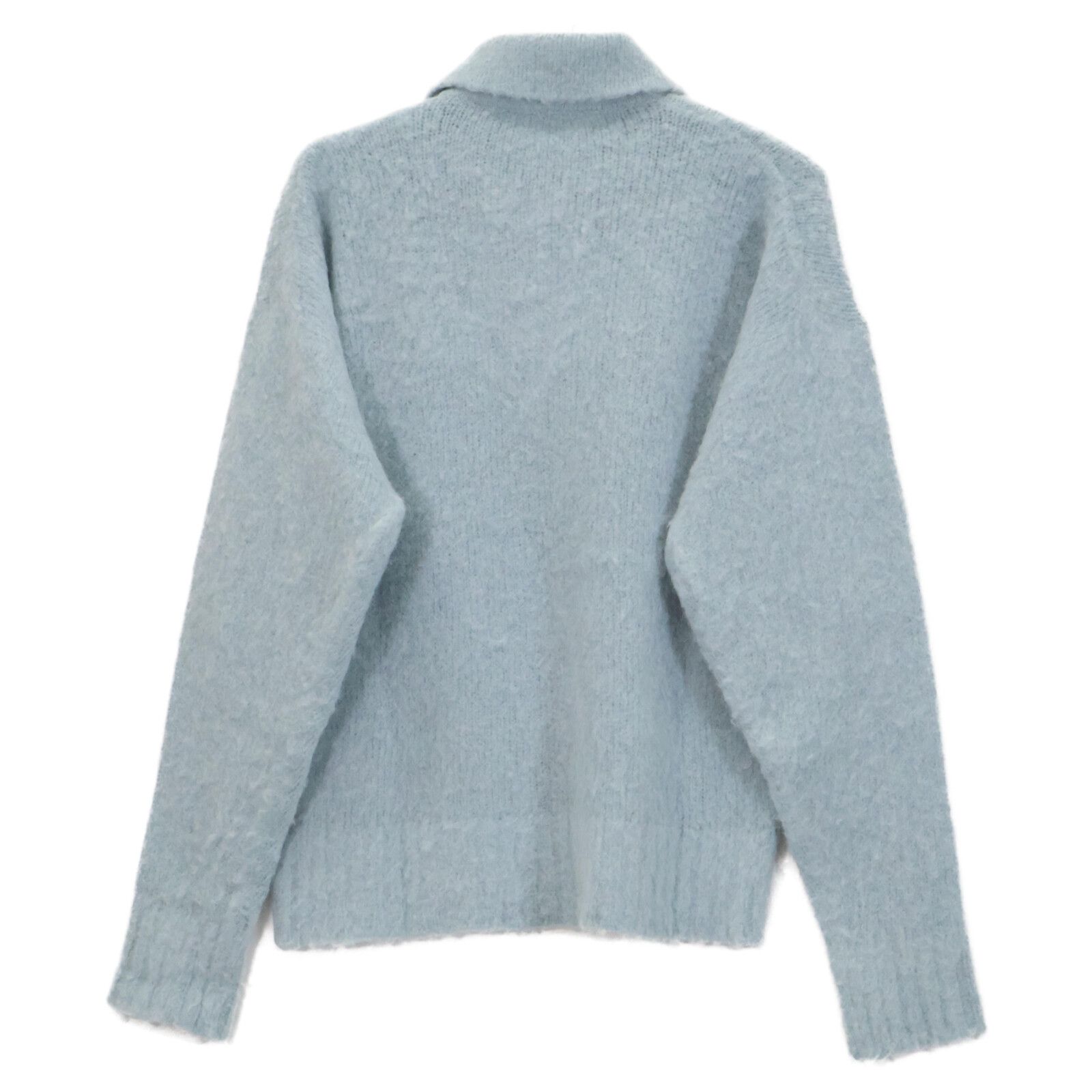 AMI PARIS アミパリス ﾌﾞﾙｰ ｱﾙﾊﾟｶ混 ﾆｯﾄｾｰﾀｰ M amiparis セーター