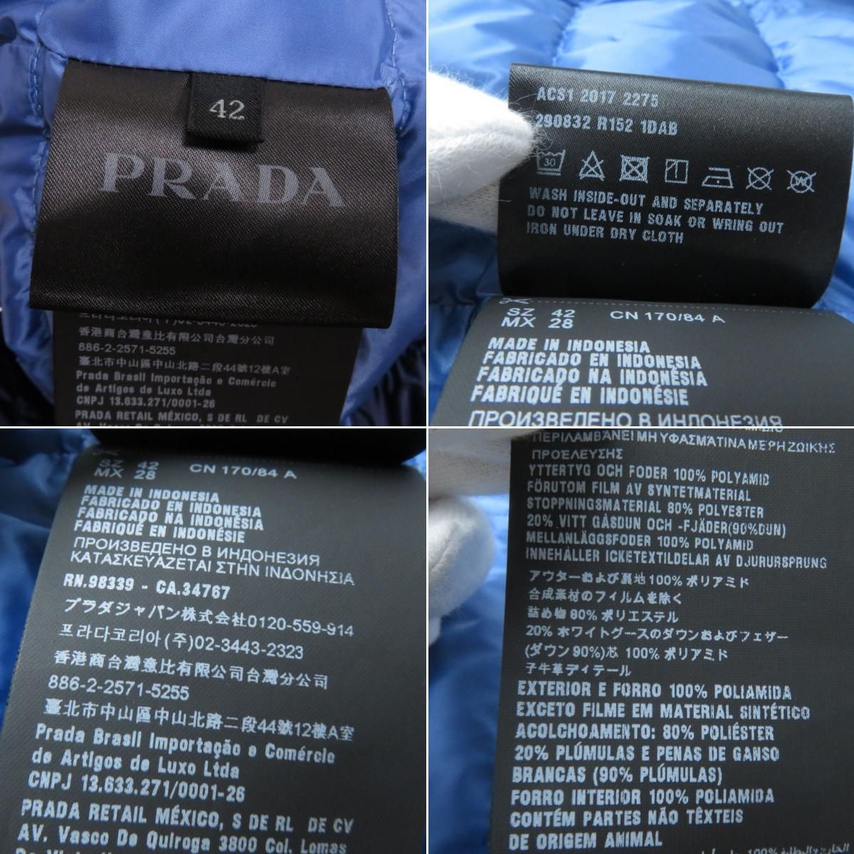 美品☆正規品 PRADA プラダ 290832 三角ロゴプレート/トライアングル 