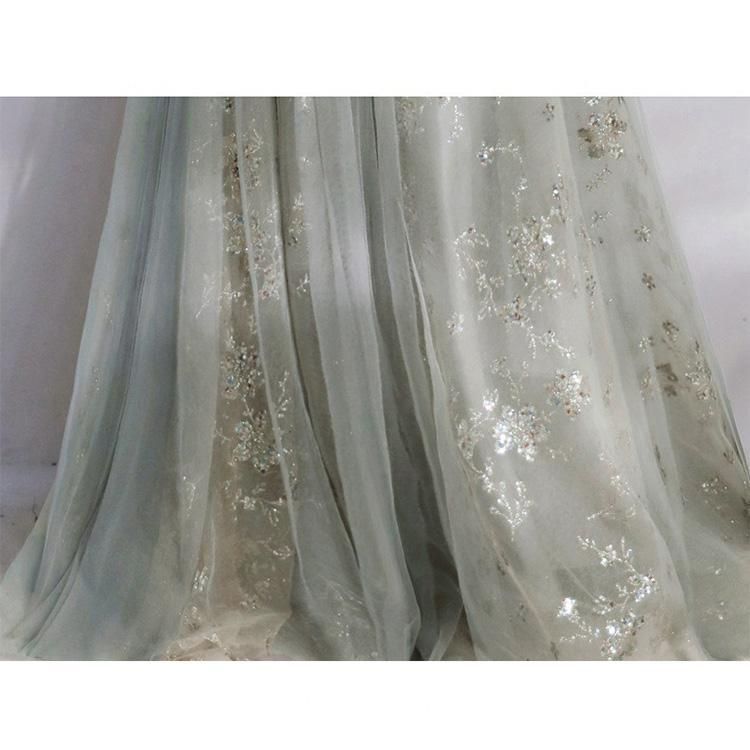 イブニングドレス オフショルダー グレー ピンク ロングドレス ボート