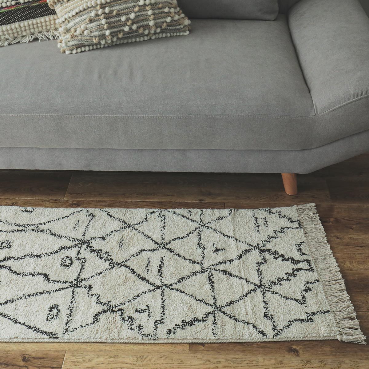 50×120cm アナフィ インテリアマット ナチュラル