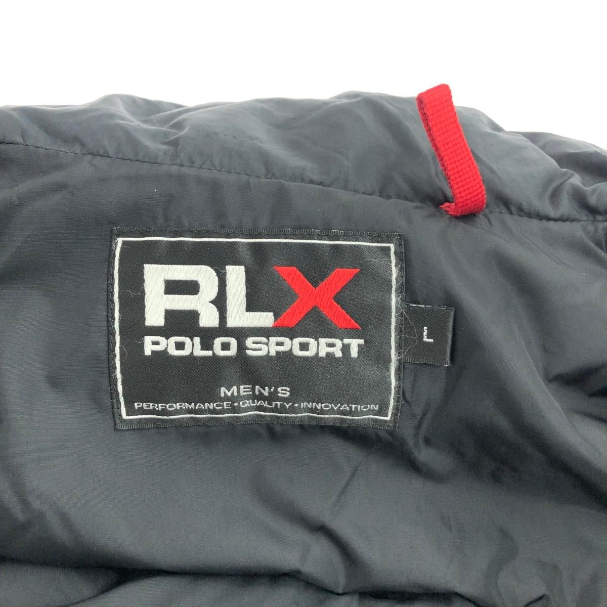 RLX ブラック ダウンジャケット RLX Ralph Lauren（アールエルエックス 