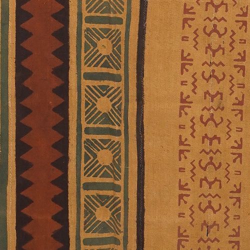 アフリカ　工芸品　布 アフリカ マリ ボゴランフィニ マルチクロス Lサイズ 泥染め布 No.167