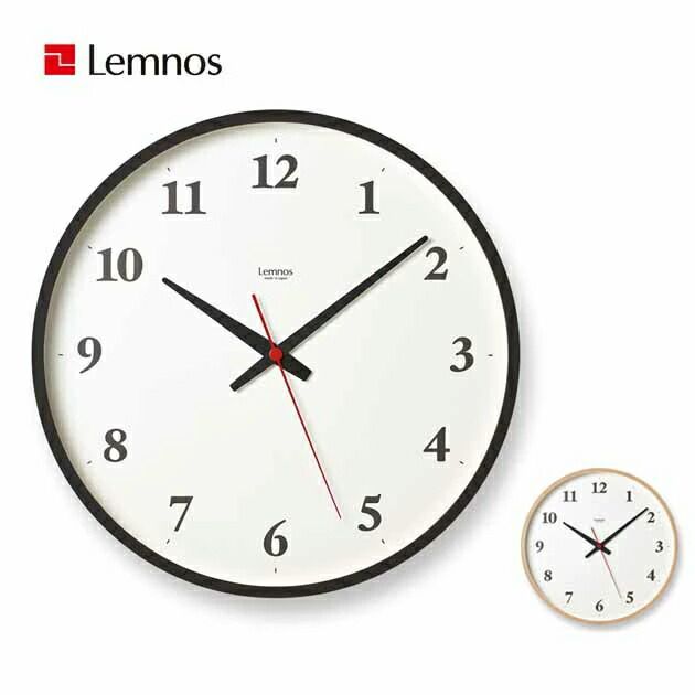 レムノス 掛け時計 Plywood clock 電波時計 LC21-06W
