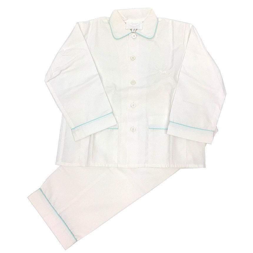 上品なホース刺繍入り未使用　エルメス 子供用 ベビー キッズ パジャマ サイズ2　aq6633