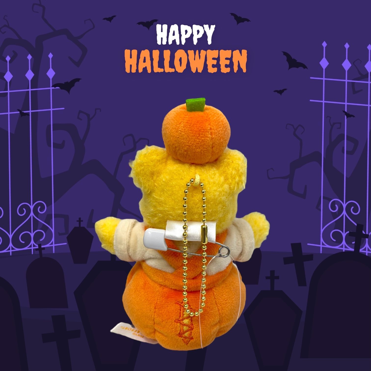 ディズニー ハロウィン 2025【プーさん】ぬいぐるみバッジ 東京