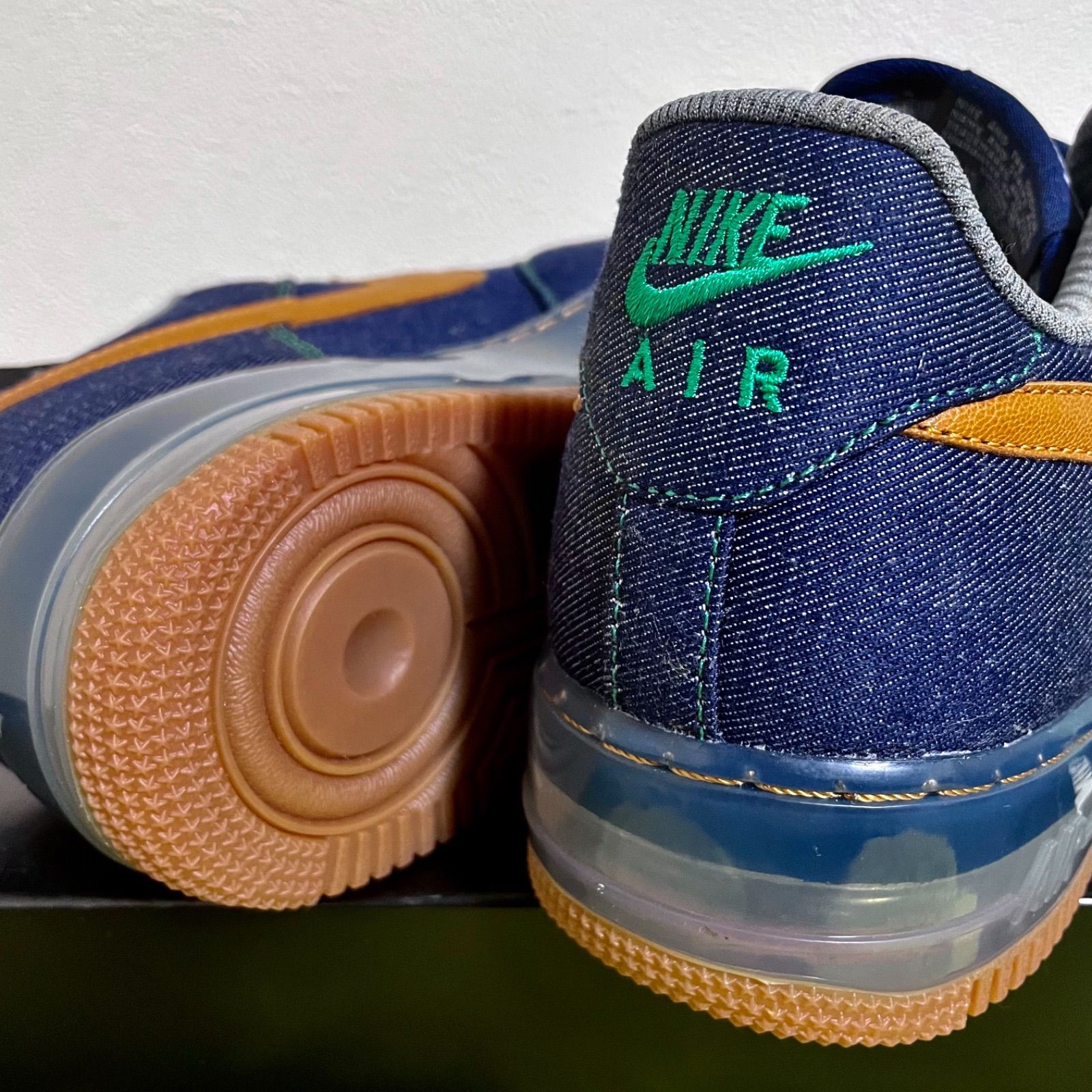 超レア】NIKE ID AIR FORCE1 DENIM CLEAR SOLE - メルカリ