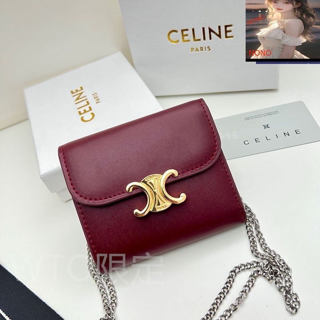 【SALE】CELINE トリオンフ チェーンワレット マーゴ CELINE - CELINE / トリオンフ チェーンウォレット マーゴ