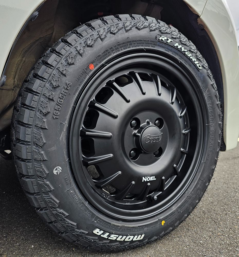 MONSTA TYRES 要リフトアップ&加工 軽トラ 軽バン ハイゼット エヴリィ