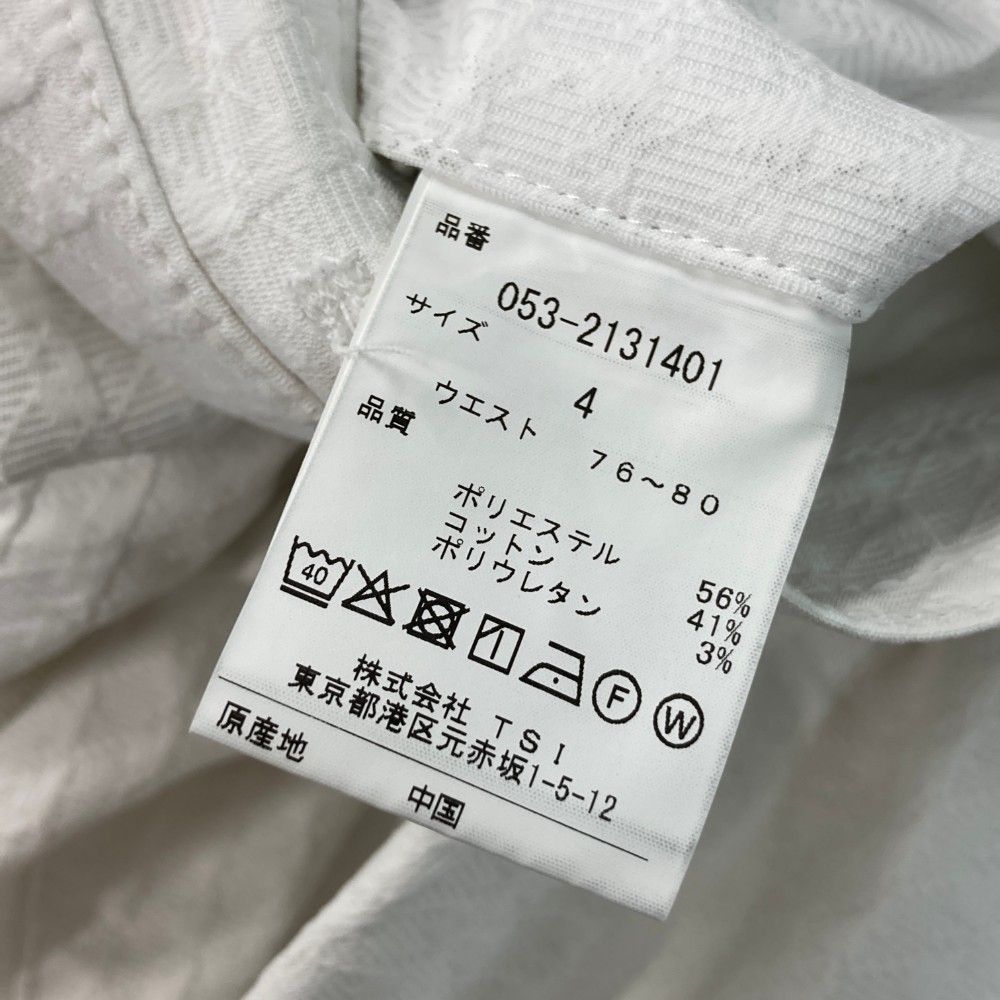 サイズ：4 PEARLY GATES パーリーゲイツ ストレッチパンツ 刺繍