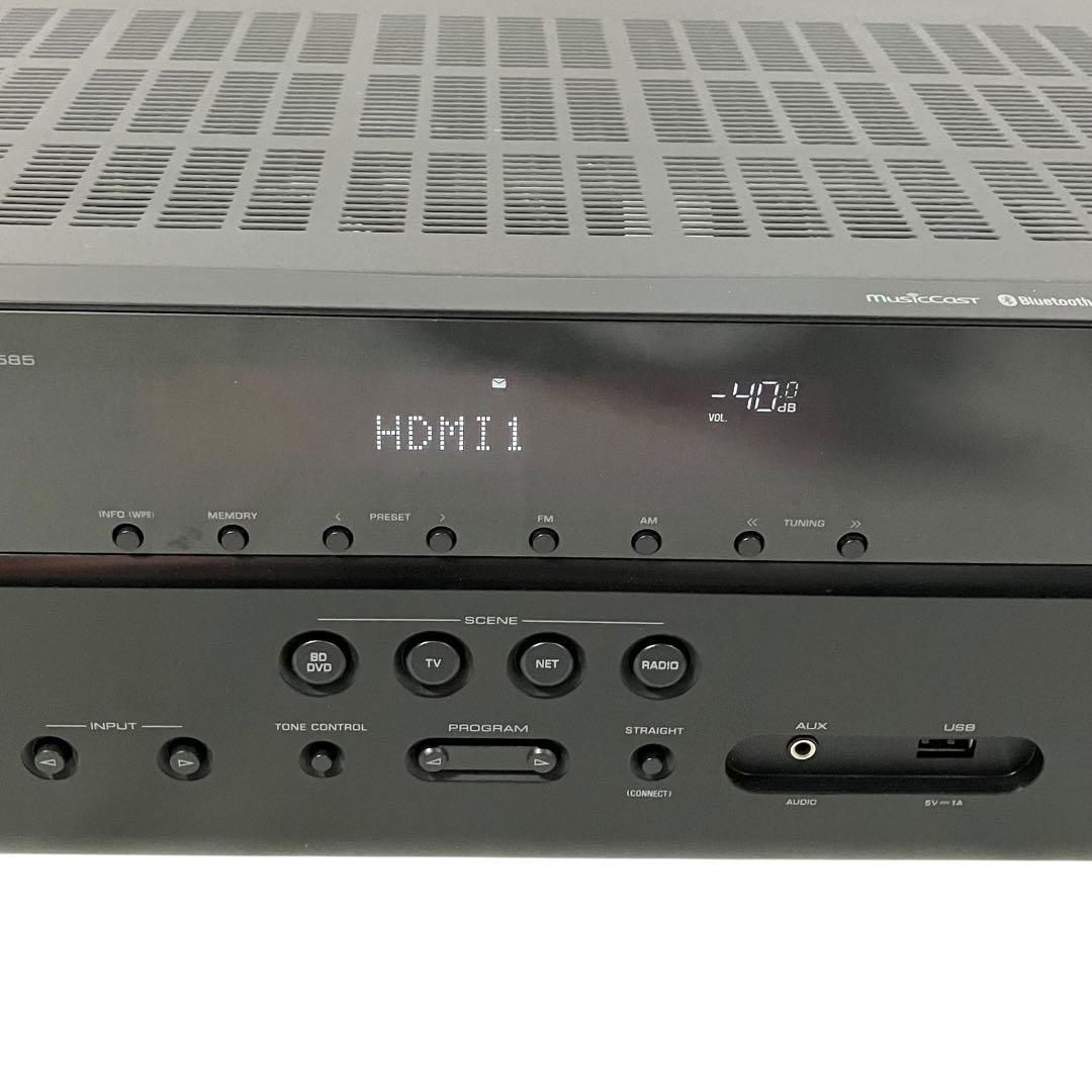 美品】 ヤマハ AVレシーバー RX-V585 ハイレゾ対応 ブラック YAMAHA  