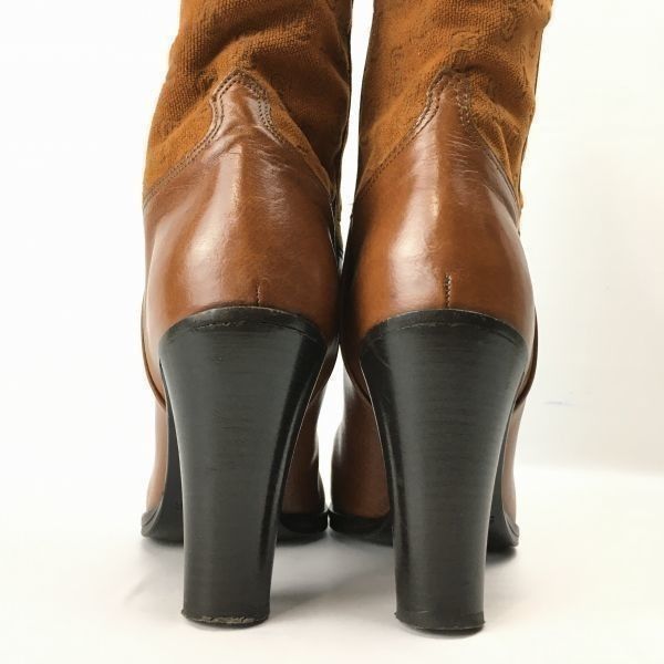 袋付き！イタリア製 SARTORE サルトル 本革使用 ロングブーツ size37.5 23.0-23.5程度〈ブラウン/茶/BROWN〉  Boots/Shoes〕菅No.WM26 #BUZZBERG - メルカリ