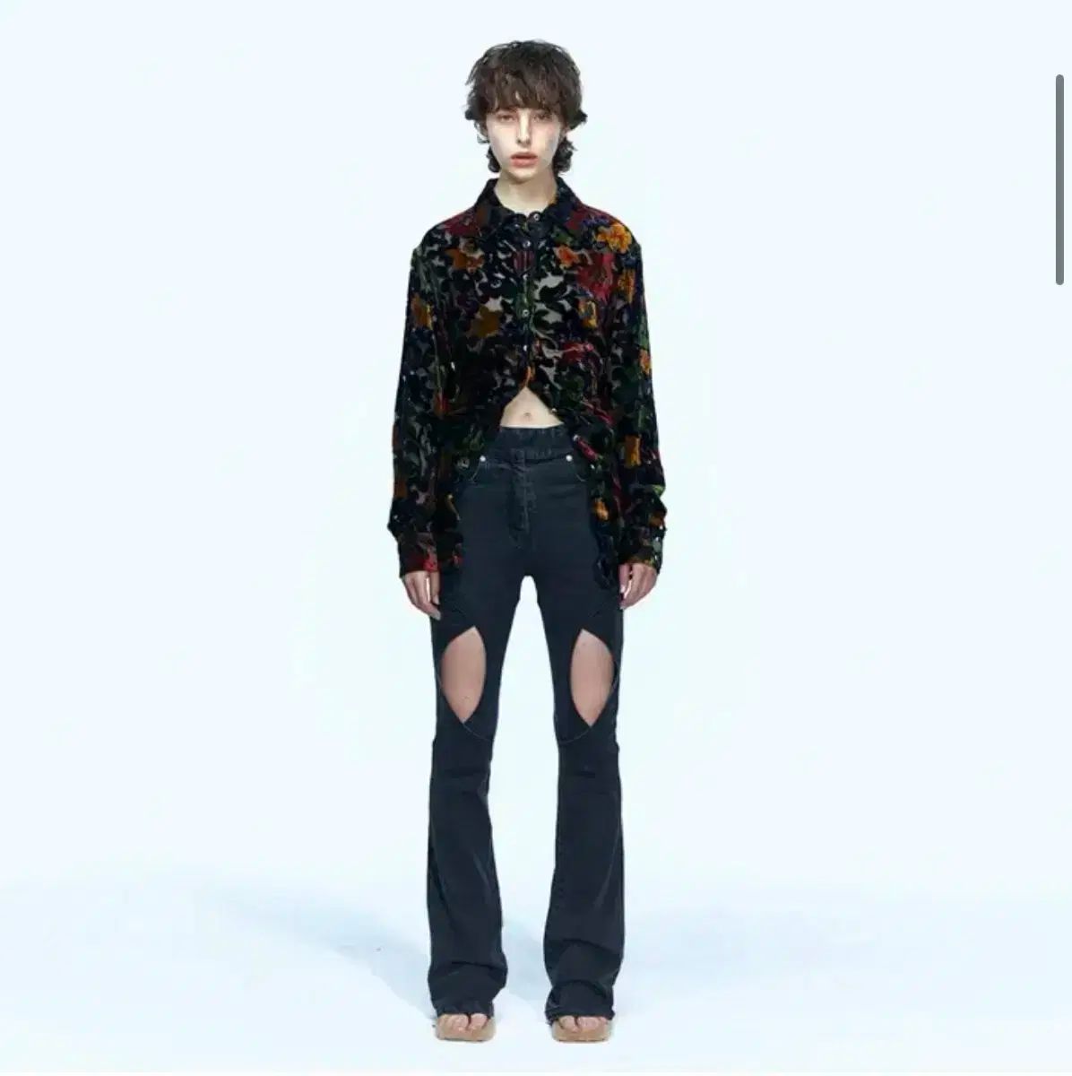 アンダースンベル cara curve denim jean black